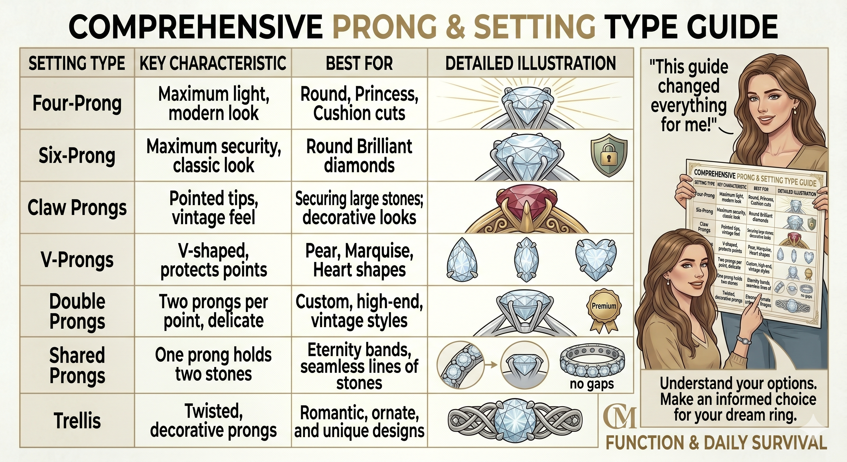 comprehensive Prong Settings type
